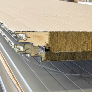 Panel de Lana de Roca de Grado Estructural con Sellado de Bordes de PU, Aislamiento Acústico para Techos y <span class=keywords><strong>Paredes</strong></span> de Fábricas y Talleres - Product Image 4