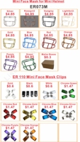 Mini masque de casque de football en acier au carbone, petit masque de protection pour collectionneur, mini masques de football
