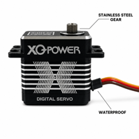 Servomoteur numérique sans noyau XQ POWER 8035D 40KG 0.088s à couple élevé, engrenages en acier inoxydable, étanche, métal, pour direction de voiture RC à l'échelle 1/5