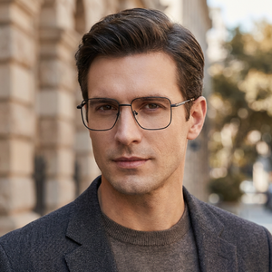 IU-LM1013 <span class=keywords><strong>De</strong></span> lujo para hombre, montura óptica <span class=keywords><strong>De</strong></span> Metal - Product Image 2