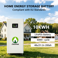 Batterie solaire LiFePO4 51,2 V 15 kWh, alimentation de secours d'urgence, station de stockage d'énergie domestique tout-en-un portable sur roues