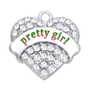 Colgante <span class=keywords><strong>de</strong></span> Joyería con Dije <span class=keywords><strong>de</strong></span> Corazón <span class=keywords><strong>de</strong></span> Cristal Completo y Letras Grabadas Personalizadas para Chica Bonita/GIMNASTA/ATLETA/DEPORTISTA - Product Image 4