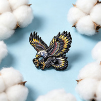 Broche créative en émail avec texte drôle, slogan, squelette, chien, fantôme, aigle, badge de revers pour sac, vêtement, cadeau de collection