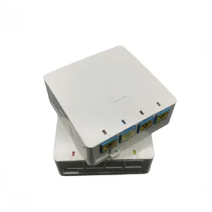 光纤4芯FTTH端子4端口表面Dinrail安装出线盒