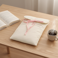 Sac pour ordinateur portable plat RR 11-13 pouces, adorable sac pour ordinateur portable moelleux et doux avec nœud papillon, sac pour ordinateur portable avec ruban doux, housse de protection pour ordinateur portable