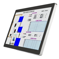Nouvel écran LCD industriel capacitif de 10,1/15,6 pouces, étanche IP65, à cadre étroit, 1920x1080, affichage série USB/DVI, pour usage professionnel DC