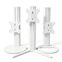 Support de moniteur électrique intelligent réglable en hauteur avec tiroir de rangement, support de bureau ergonomique pour écrans de 26 à 32 pouces, commande par panneau tactile
