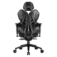 Chaise de jeu de direction ergonomique réglable et ergonomique pivotante en tissu à cadre métallique de haute qualité