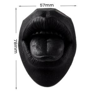 <b>Silicone</b> Tongue Mouth Model with Stand Piercing Practice Jewelry Display Tool for Body Piercing Shop - Product Image 3