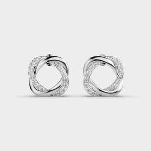 Luxury 925 Sterling <b>Silver</b> Round Brilliant Moissanite <b>Stud</b> <b>Earrings</b> Elegant Fine Jewelry Fashion Gift for Women - Product Image 2