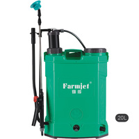 Alat Penyemprot Pertanian Farmjet 16L Tipe Knapsack, Atomizer Plastik, Tangki Air, Penyemprot Cairan