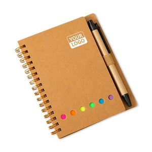 Cuadernos de Alta Calidad A6 con Espiral, Bolígrafo y Notas Adhesivas, Cubierta de Papel Duro Personalizada, Cómodos para la Oficina - Product Image 6