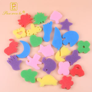 Губка для рисования с разными узорами для малышей, Детские кисти для раннего обучения, губка, штампы, пенопластовые инструменты для творчества и рисования - Product Image 2