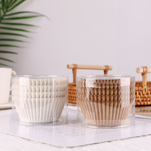 Wholesale 100 pcs/Sets Muffin Paper Cup Cupcake Mold Oil Proof Liner Baking Cases Cupcake Decoration Container Low MOQ