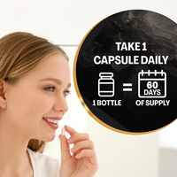 Complément en capsules de qualité supérieure, pur Ashwagandha, Panax Ginseng et Shilajit Gold, pour hommes, en gros, OEM, marque privée