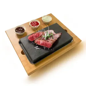 ベストセラー製品レストラン新しいキッチン韓国ステーキストーンクッキンググリルポットパン調理器具セット