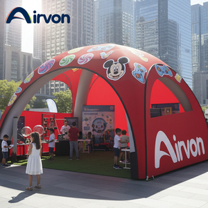 Airvon 360 °   Stand gonflable de marque pour exposition, forte capacité de charge, résistant aux UV, coutures renforcées, <span class=keywords><strong>tunnel</strong></span> pour roadshow - Product Image 1