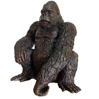 Décoration de jardin, statues de Sasquatch en bronze grandeur nature, sculpture à vendre