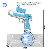 Pistolet à eau électrique à grande vitesse 912D pour enfants Jouet d'été électronique manuel pour garçons (version Bullet Drum)