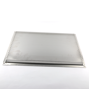 Heavy Serving Proveedor Diseño Tailandés Afrutado Perforado Con Pata Bandeja Redonda Tamaño 42 Cm. Materiales de aluminio plateado hechos en Tailandia - Product Image 5