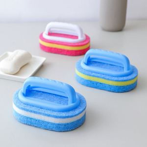 Poignées éponge brosse bleu doux <span class=keywords><strong>magique</strong></span> éponge <span class=keywords><strong>gomme</strong></span> nettoyage baignoire céramique <span class=keywords><strong>carrelage</strong></span> nettoyant cuisine outil - Product Image 1