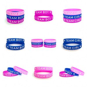 Bracelet de fête pour révélation du sexe des bébés garçons et filles, bracelet en silicone personnalisable avec contenu, personnalisation du bracelet - Product Image 2