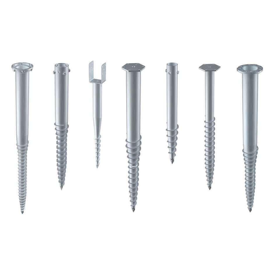 Винтовые сваи, винтовые опоры, заборные анкеры