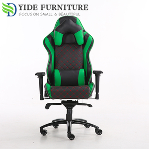 Siège de <span class=keywords><strong>bureau</strong></span> de jeu multifonctionnel en cuir <span class=keywords><strong>vert</strong></span>, réglable, pour joueurs, chaise de <span class=keywords><strong>gaming</strong></span> pas chère pour pilotes - Product Image 2