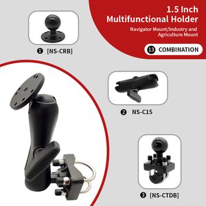 <span class=keywords><strong>Support</strong></span> de moniteur compact pour camion, montage sur poteau, filetage inversé, boule de 1,5 pouce, base ronde, vis, <span class=keywords><strong>support</strong></span> de <span class=keywords><strong>tablette</strong></span> pour voiture, <span class=keywords><strong>support</strong></span> pour Ram - Product Image 4