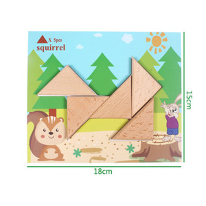 Modello <span class=keywords><strong>Montessori</strong></span> Di Legno Tangram <span class=keywords><strong>Puzzle</strong></span> Di Blocchi di Forma A mano Coordinazione Occhio Creativo triangolo <span class=keywords><strong>puzzle</strong></span> di <span class=keywords><strong>puzzle</strong></span> - Product Image 5