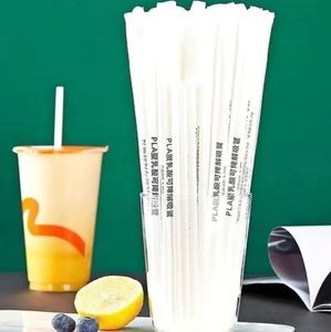 Wholesale Eco Friendly Individually Packaged PLA Disposable <strong>Plastic</strong> Drinking <strong>Straws</strong> with Customized Length for Parties - Product Image 1