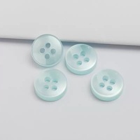 Tombol Resin imitasi poliester 18 L untuk kemeja 11.5mm kancing 4 lubang gaya sederhana dapat dicuci dengan kancing 11.5mm untuk garmen