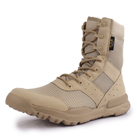 Bottes de randonnée confortables et souples pour hommes, améliorées, à lacets, montantes, tactiques, légères et respirantes pour l'extérieur