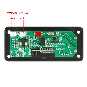 2*25W 50W Versterker <span class=keywords><strong>Bt</strong></span> Mp3 Decoder Audio <span class=keywords><strong>Board</strong></span> Dc 5V 12V Usb Voeding Tf Fm Radio Mp3 Speler Voor Auto Muziek Luidspreker - Product Image 4