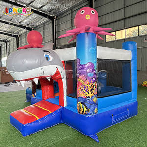 Aire de jeux gonflable commerciale de toboggan d'eau <span class=keywords><strong>Mini</strong></span> Hpfburg gonflable carnaval fête requin petit château sautant pour les enfants - Product Image 3