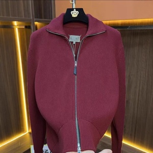 <span class=keywords><strong>Cardigan</strong></span> con Zip Personalizzato Antirughe in Nylon/Cotone, Moda Autunno Inverno 2026, <span class=keywords><strong>Giacca</strong></span> Unisex con Collo Alto - Product Image 1