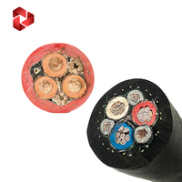 Câble de machine de forage de tunnels gainé de caoutchouc flexible, câble électrique robuste