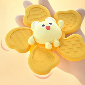 3Pc Ventouses Toupie Jouet Bébé Jeu Placation Infant Educatif Rotatif <span class=keywords><strong>Hochet</strong></span> Bain Douche Jouets Enfants Cadeau - Product Image 6