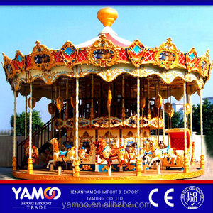 Chevaux de carrousel de fête foraine Yamoo / Chevaux à chevaucher en plastique à vendre - Product Image 5