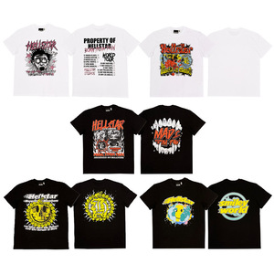 <span class=keywords><strong>Camisetas</strong></span> Unisex Holgadas de Algodón 100% con Estampado 3D de Hip-Hop NFC Cross-Border HELL Hell <span class=keywords><strong>Star</strong></span> para Parejas al por Mayor - Product Image 2