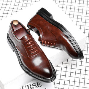 Chaussures en cuir les plus vendues pour hommes, style en cuir véritable pour hommes, chaussures habillées formelles pour hommes, style de mode haut de gamme, chaussures Derby - Product Image 6