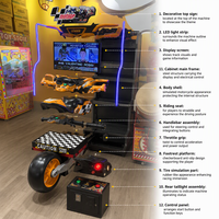 Jeu d'arcade pour enfants sur moto, simulateur de course de moto, divertissement interactif