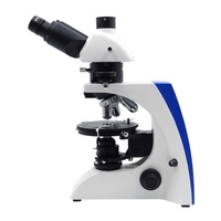 Microscope polarisant trinoculaire à éclairage LED OPTO-EDU A15.2601-TT 40-400X pour étudiants, objectifs à distance infinie sans stress, garantie 3 ans