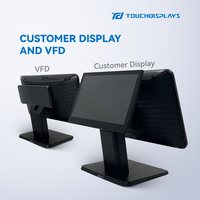 Écran tactile capacitif de 15.6 pouces windows i3 i5 i7 système de point de vente au détail tout en un moniteur de pc de point de vente pour les entreprises