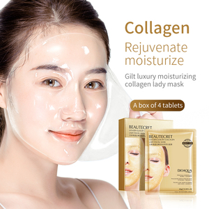 BIOAQUA <span class=keywords><strong>Mejor</strong></span> Nuevo <span class=keywords><strong>Producto</strong></span> 24K Oro Colágeno Belleza Laddies Hoja <span class=keywords><strong>de</strong></span> cuidado facial Hidratante Colágeno Mascarilla facial Fabricantes - Product Image 4