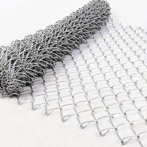 Sell High-Quality Good Price Boundary Wall Electric Electro Galvanized Pvc Coated Wire Mesh Chain Link Fence For Sale