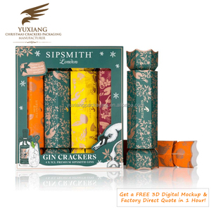 Empaque Personalizado para Dulces y Bebidas Navideños, Tipo <span class=keywords><strong>Bon</strong></span> <span class=keywords><strong>Bon</strong></span> y Cracker, con Broches, para Miniaturas de Belleza, Directo de Fábrica - Product Image 1