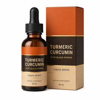 Formula Cair Kunyit Kurkumin 6-in-1 Grosir dengan Vitamin D3 untuk Dukungan Kesehatan Tubuh Total, Pasokan Pabrik OEM ODM