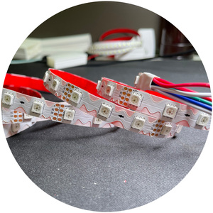 DC12V 주소 지정 가능한 프로그래밍 매직 픽셀 RGBIC 지그재그 s 스트립 채널 문자 용 구부릴 수있는 RGB LED 스트립 - Product Image 2