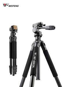 Weifeng WF-6663A chân ba hợp kim magiê Chân máy du lịch chuyên nghiệp xách tay Monopod chân máy cho máy ảnh - Product Image 2